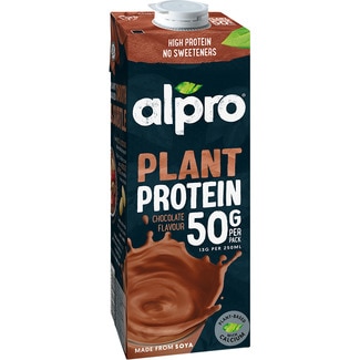 ALPRO bebida de soja Plant Protein sabor chocolate alta en proteínas brik 1 l
