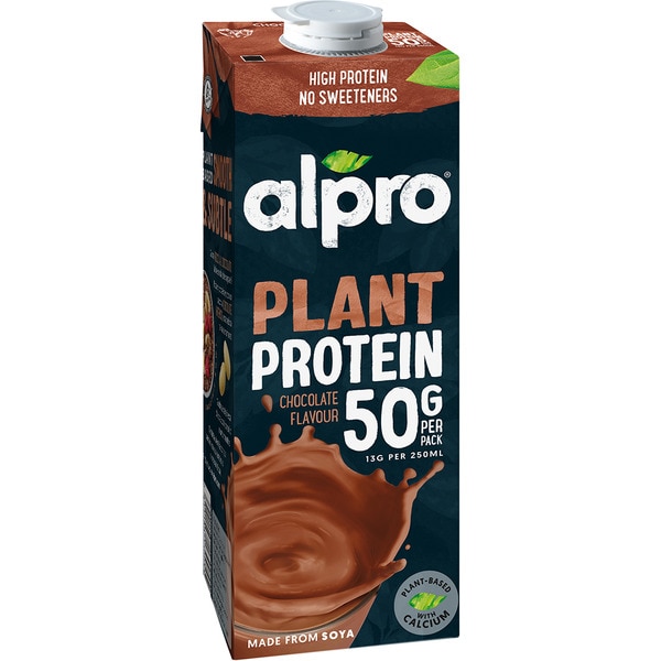 Sojadrink Plant Protein Schokoladengeschmack proteinreich Karton 1 l