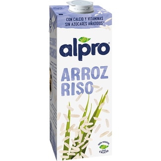 ALPRO bebida de arroz naturalmente sin lactosa y sin azúcar añadido brik 1 l