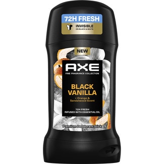 AXE Deostick Black Vanille + Orange & Sandalwood Scent unsichtbar 72n Behälter 50 ml