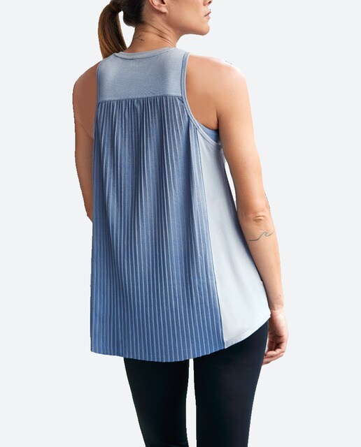 Camiseta de mujer deportiva de tirantes y cuello redondo