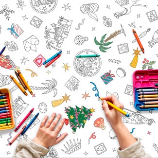 OH YEAH! PARTY Christmas Wise Men waterproof folded paper 1.20 x 1.80 m for colouring