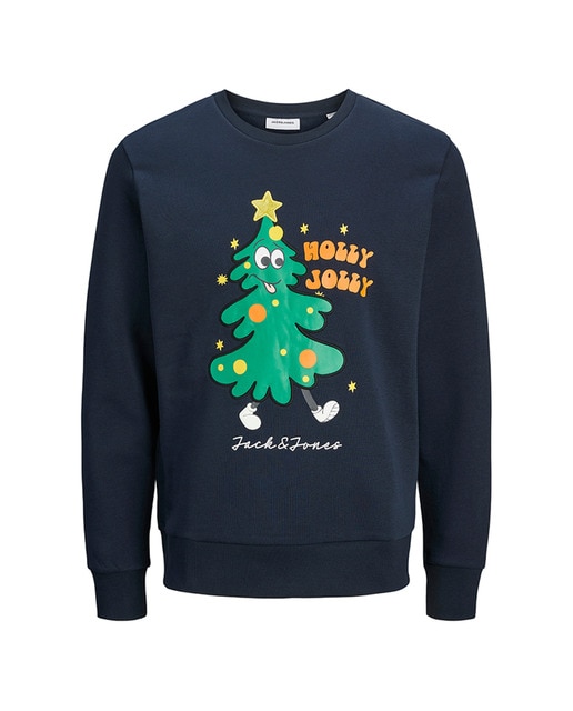 Sudadera sin capucha de niño con estampado navideño