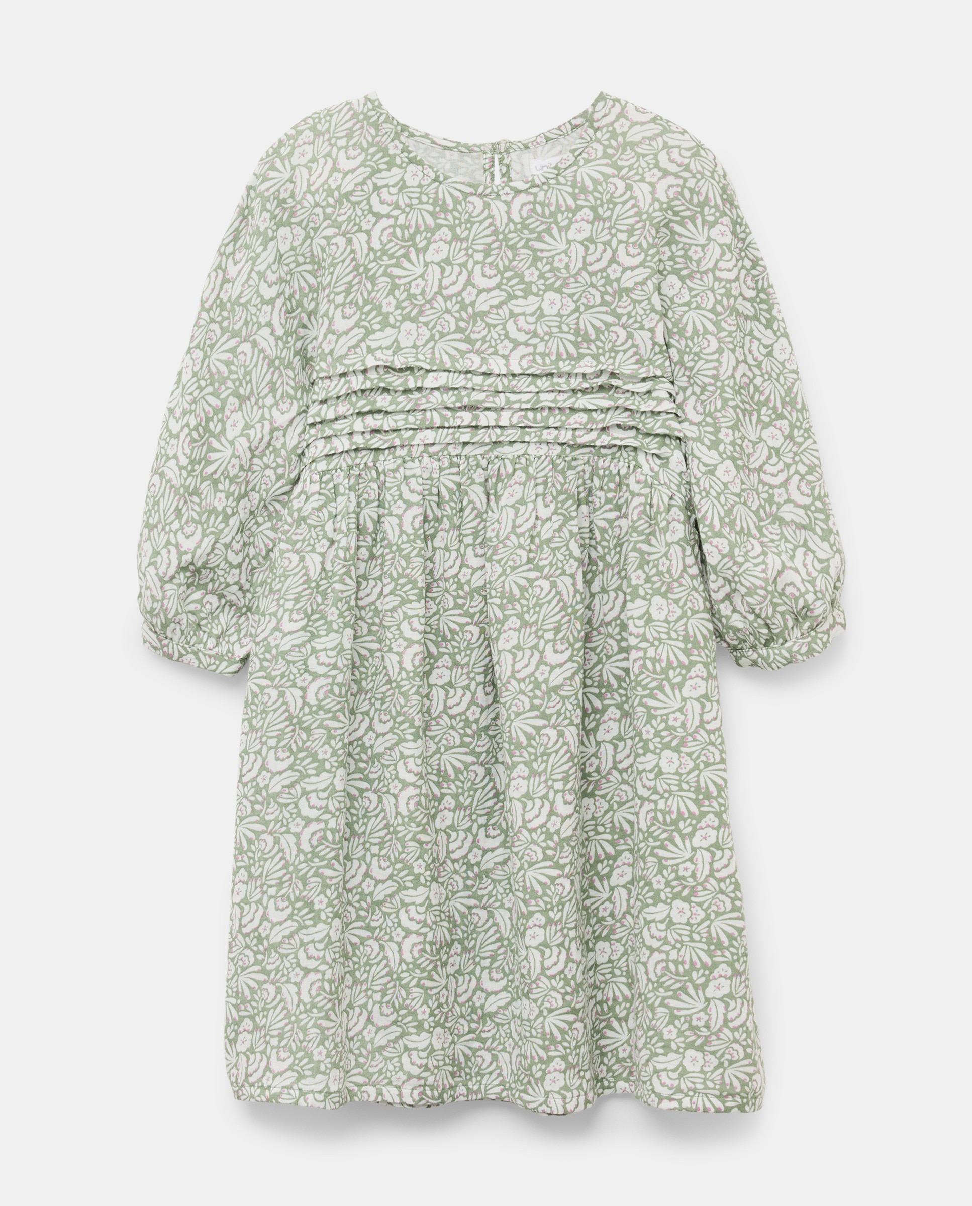 Imagen 0 de Vestido niña de doble gasa estampado