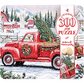 ORIGINAL GOURMET galletas de mantequilla Navideñas con puzzle de 300 piezas tin 198 g