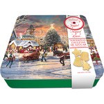 Christmas motif biscuits with music and lights tin 340 g