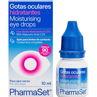PHARMASET gotas oculares hidratantes para ojos secos apto para lentes de contacto Dosierspender 10 ml
