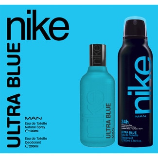 NIKE Ultra Blue Man estuche con eau de toilette natural spray 100 ml + eau de toilette desodorant 200 ml
