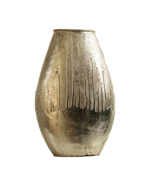 Jarron aluminio fluido