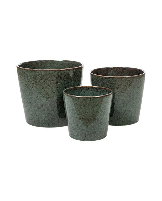 Set 3 macetones porcelana