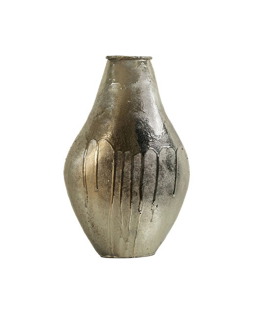 Jarron aluminio fluido