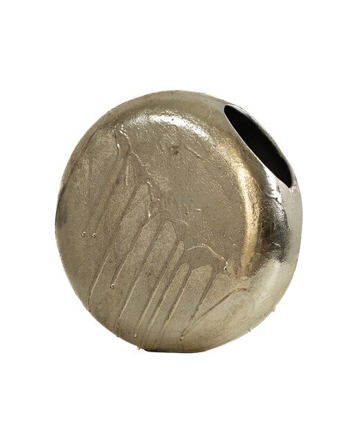 Jarron aluminio fluido