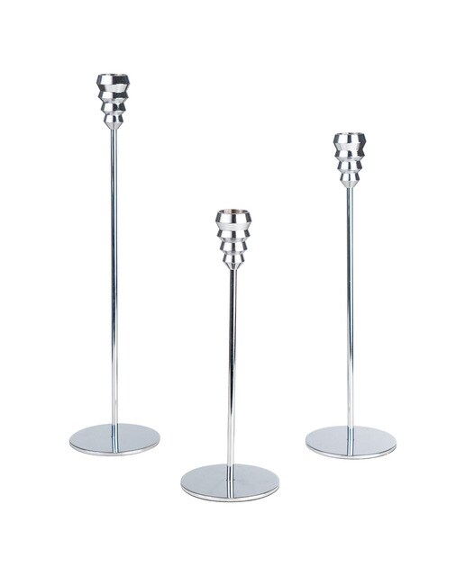 Set 3 portavela metal