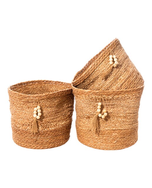 Set 3 cestos cuerda