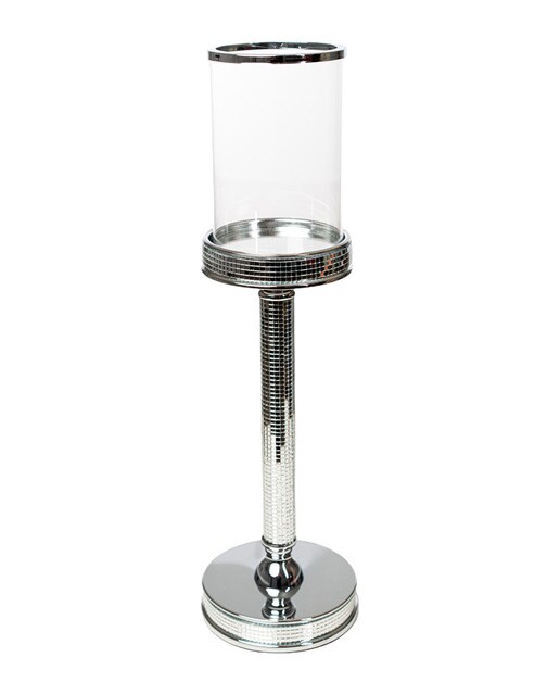 Portavelon metal vidrio