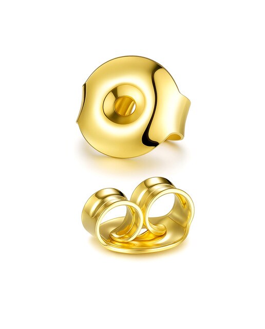 Accesorios en acero bañado en oro de 18 kt.Acero bañado en oro de 18 Kt.Peso:  gr. Tipo de cierre: Presión