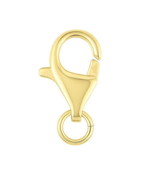 Accesorios en plata de Ley 925 bañada en oro de 18 kt.Plata de Ley 925 bañada en oro de 18 Kt.Peso:  grTipo de cierre: Mosquetón