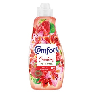 Comfort Amaciador Creations Lírios & Morango embalagem 82 doses