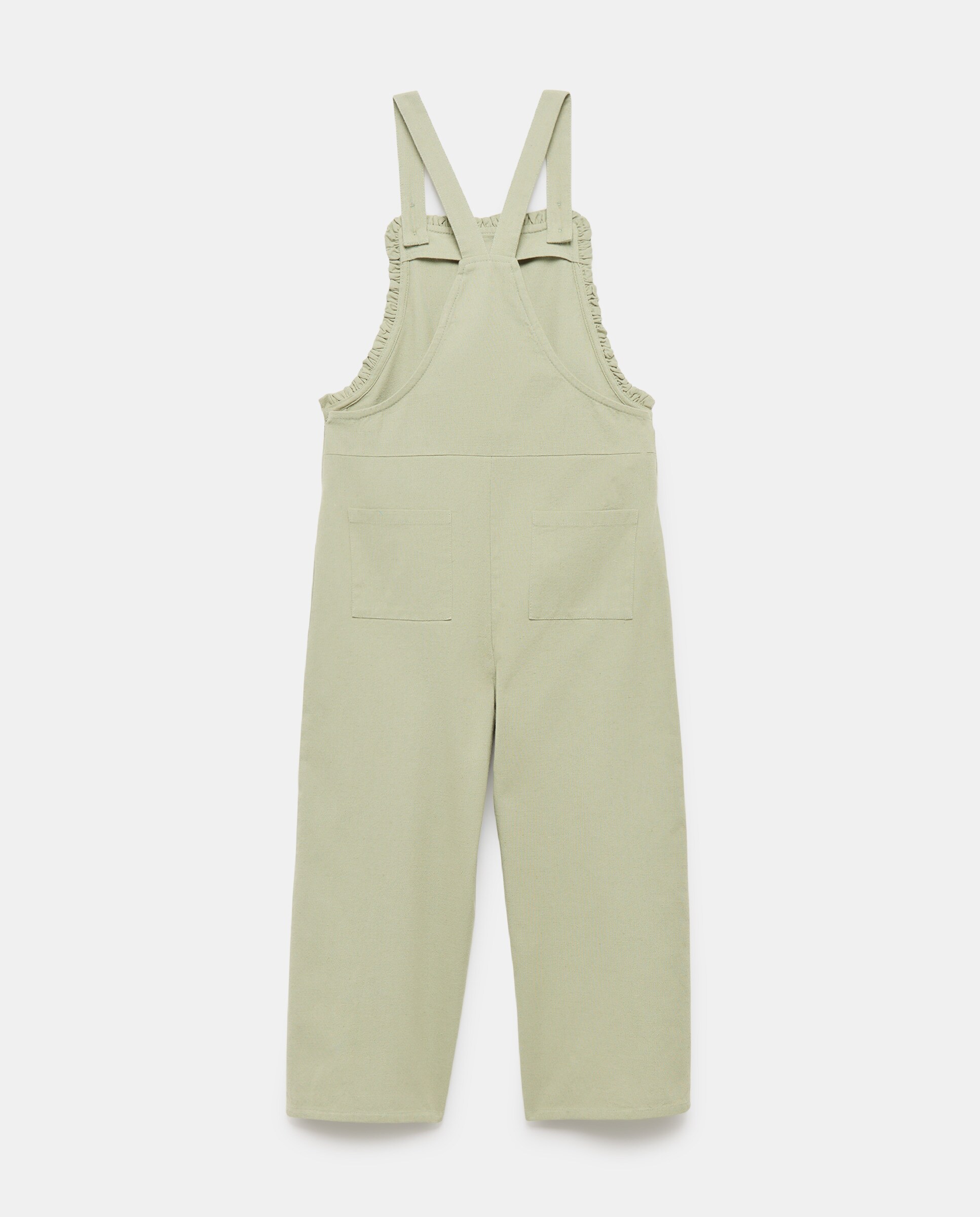 Peto niña largo de lino 520 Kaki-2