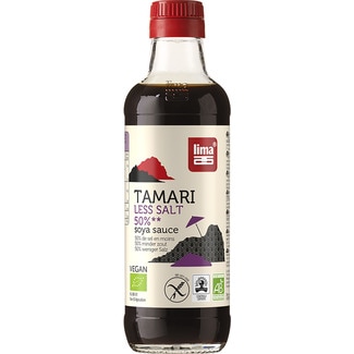 LIMA salsa tamari ecológica 50% reducida en sal sin gluten botella 250 ml