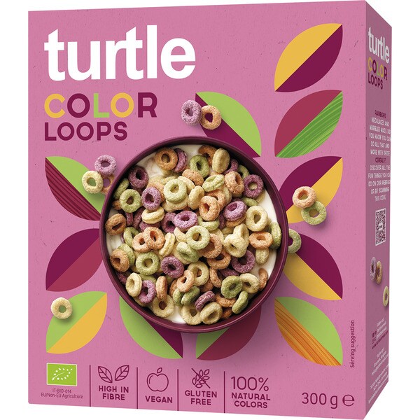 Loops organic coloured cereal gluten-free container 300 g