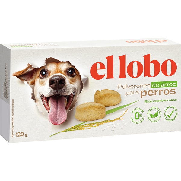 rice polvorón cakes for dogs case 120 g