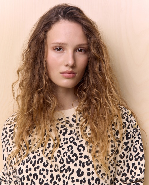 Easy Wear - Sudadera estampada de algodón de mujer.