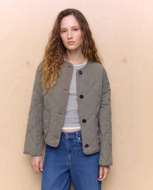 Easy Wear - Chaqueta acolchada lisa de mujer.