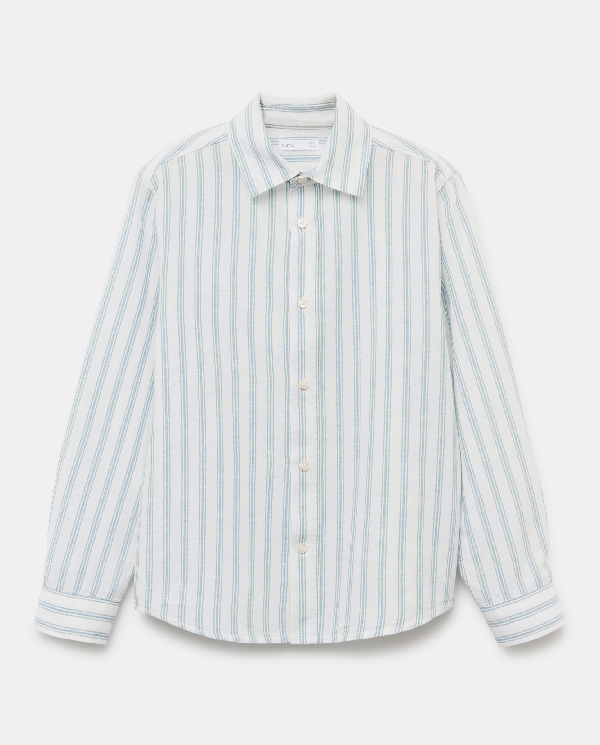 Imagen 0 de Camisa de niño algodón-lino rayas
