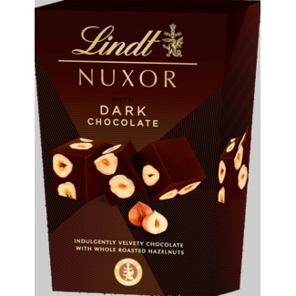 Lindt Bombons de Chocolate Negro Nuxor embalagem 150 g