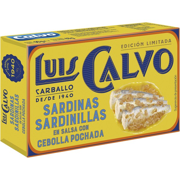 Kleine Sardinen mit pochierter Zwiebelsauce Limitierte Auflage Dose 63 g netto Abtropfgewicht