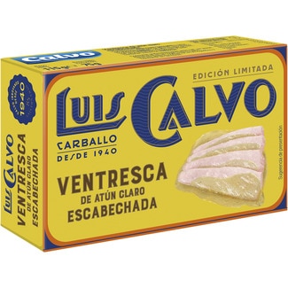 LUIS CALVO Limited Edition marinated yellowfin tuna belly tin 75 drained weight g