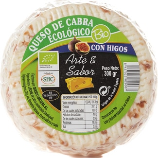 ARTE Y SABOR queso de cabra ecológico con higos envase 300 g