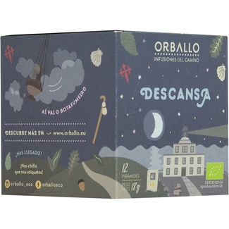 ORBALLO Descansa infusión Del Camino ecológica Karton 12 Pyramiden