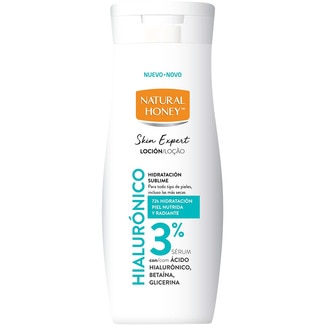 NATURAL HONEY Sublime Hydration 72h body lotion flask 300 ml with hyaluronic acid, betaine, glycerine