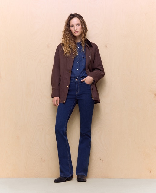 Easy Wear - Pantalón denim de mujer campana.