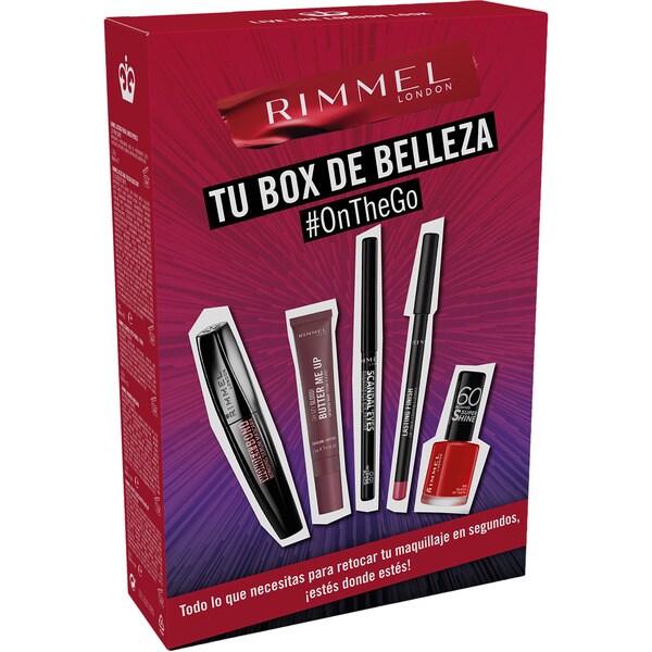 Etui On The Go mit Wimperntusche, Kajalstift, Lippenstift, Lippenbalsam und Nagellack