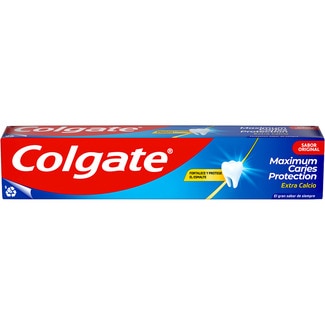 COLGATE pasta de dientes Maximum Protection anticaries extra calcio sabor menta tubo 75 ml