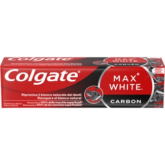 COLGATE MAX WHITE Weißmachende Zahnpasta Carbon Rohr 75 ml