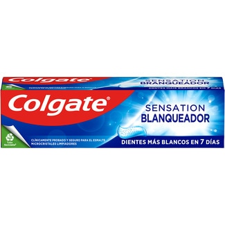 COLGATE pasta de dientes Sensation blanqueador con microcristales limpiadores tubo 75 ml