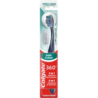 COLGATE cepillo dental Deep Clean 360 º 4 en 1 suave blister 1 unidad modelos surtidos variados, según existencias