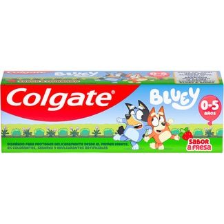 COLGATE pasta de dientes infantil Bluey sabor fresa suave de 0 a 5 años tubo 50 ml