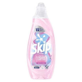 Skip Detergente Roupa para Máquina Sensitive  Ciclos Curtos embalagem 54 doses
