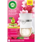 Elektrischer Lufterfrischer intelligenter Diffusor Kirschblüte & Himbeere mit ätherischen Ölen Gerät + Nachfüllpackung