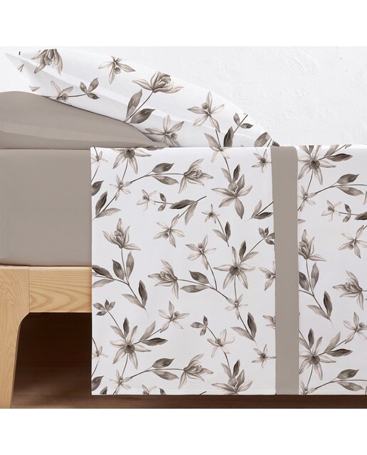 Juego de Sábanas Afelpado Coralina Invierno Flowy Beige