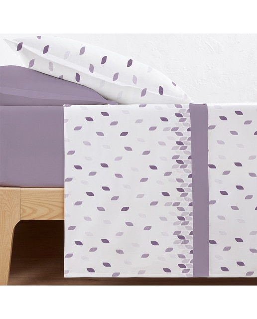 Juego de Sábanas Afelpado Coralina Invierno Formes Malva