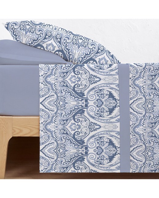 Juego de Sábanas Afelpado Coralina Invierno Paley Malva