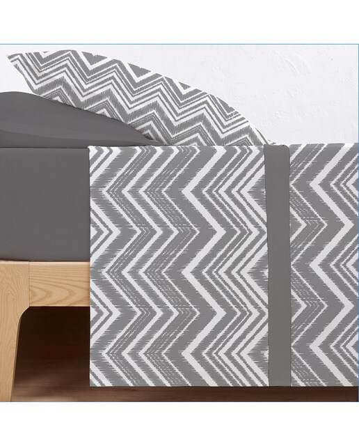 Juego de Sábanas Afelpado Coralina Invierno Camin Gris