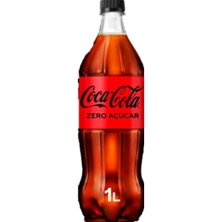 Coca-Cola Refrigerante com Gás Zero Açúcar garrafa 1 L