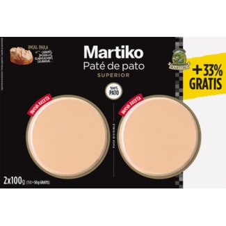 Martiko Paté de Pato 2 x 75 g unidade 150 g